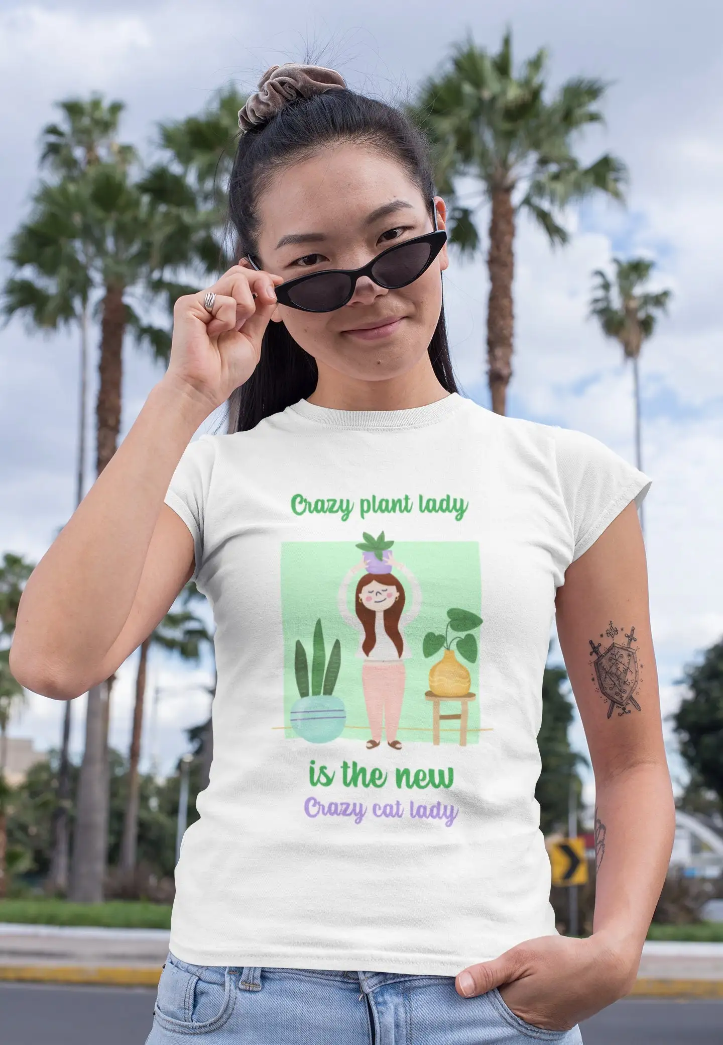 Plant Parent Trend - Crazy Plant Lady adalah desain kaos